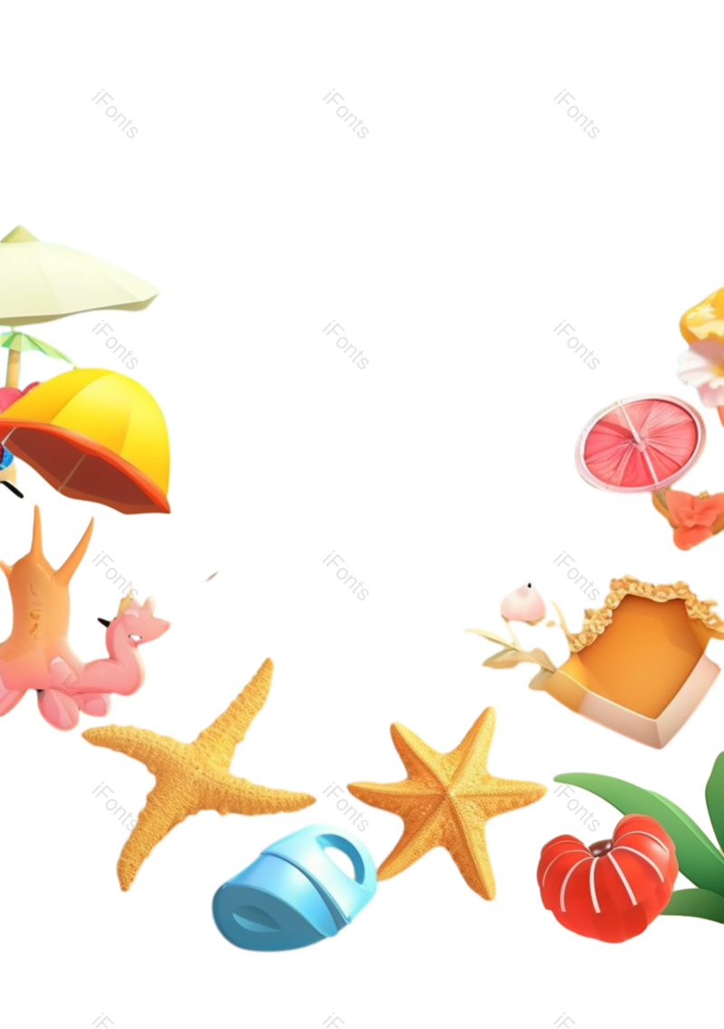 装饰图片,节日元素,西瓜PNG,天空免抠素材